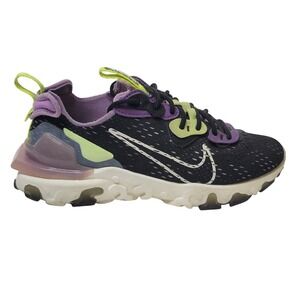 Nike React Vision Running Shoes 8 Lightweight Comfort Sneakers Purple Black